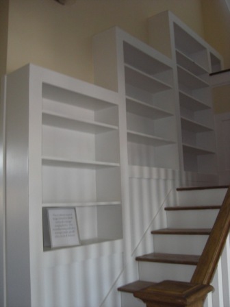 Trim - Staircase bookshelves